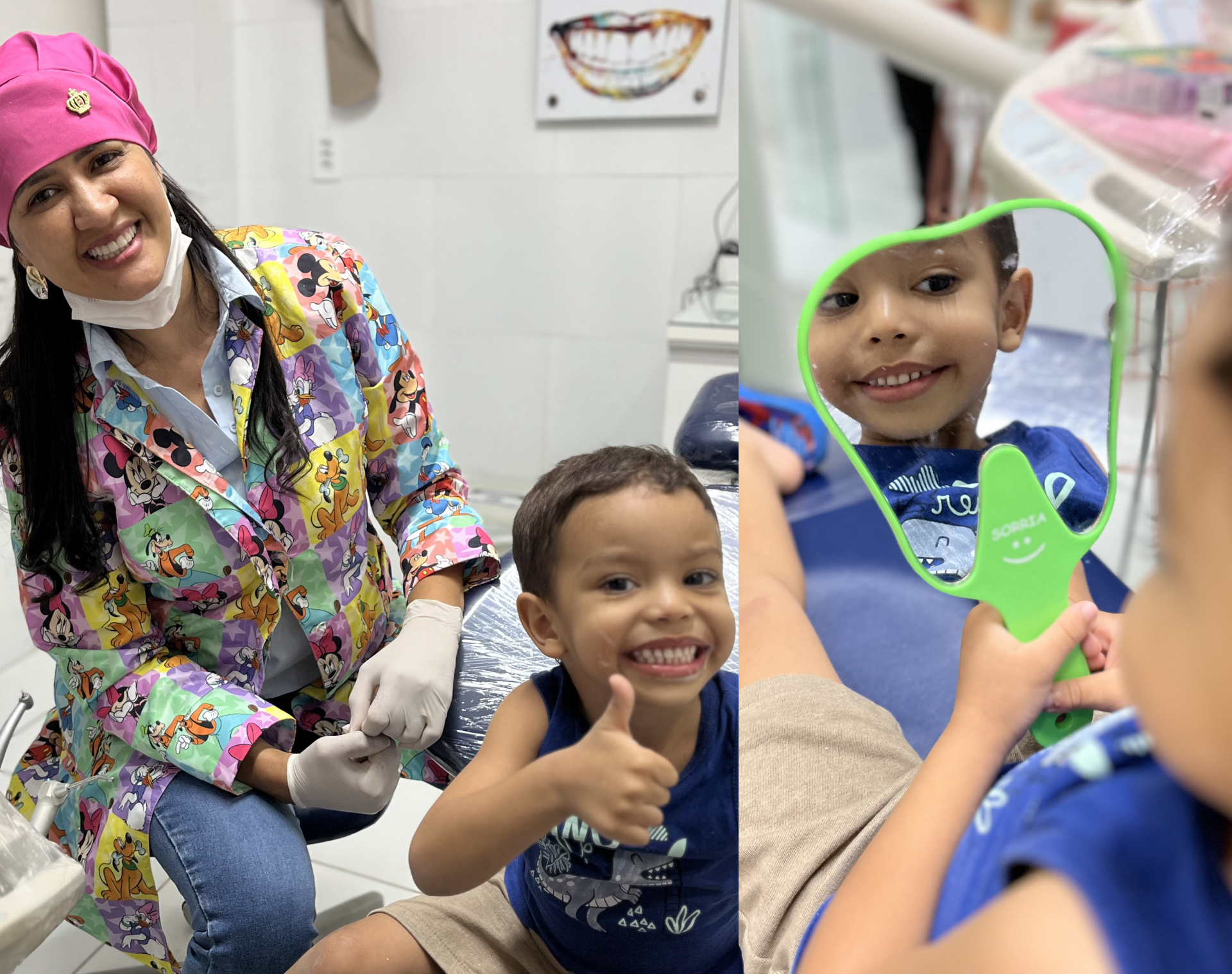 Dra Andréia atendendo crianças 2